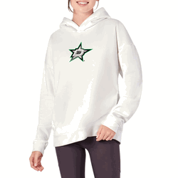 Dallas Stars NHL Kadi Hoodie with Zipper Pockets White XS