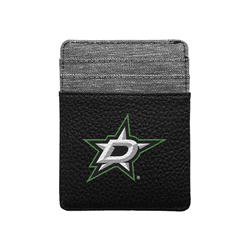 Dallas Stars Pebble Front Pocket Wallet Black