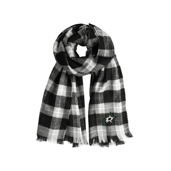 Dallas Stars Plaid Blanket Scarf BL-GRY