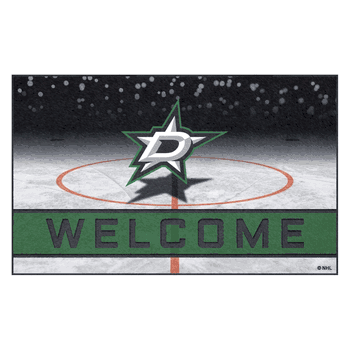 Dallas Stars Rubber Door Mat - 18in. x 30in.