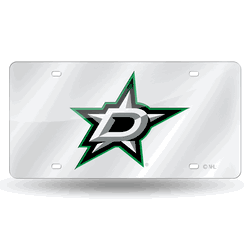 Dallas Stars Silver Laser Cut Auto Tag (Packaged)