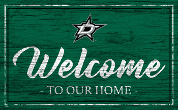 Dallas Stars Team Color Welcome 11x19 Sign