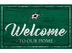 Dallas Stars Team Color Welcome 11x19 Sign