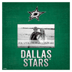 Dallas Stars Team Name 10"x10" Frame  Sign