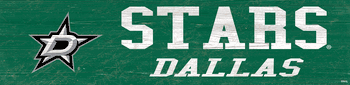 Dallas Stars Team Name 6x24 Sign