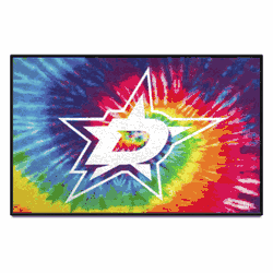 Dallas Stars Tie Dye Starter Mat Accent Rug - 19in. x 30in.