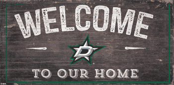 Dallas Stars Welcome Distressed 6x12