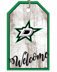 Dallas Stars Welcome Team Tag 11x19 Sign