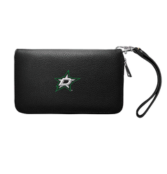 Dallas Stars Zip Organizer Wallet Pebble Black