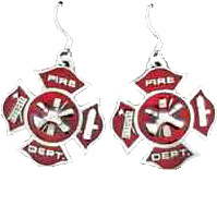 Dangle Earrings -Maltese Cross