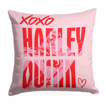 DC Comics Harleys Love Throw Pillow 18 x 18 inches