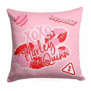 DC Comics Love Harley Throw Pillow 18 x 18 inches