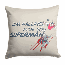 DC Comics Superman Falling for you Throw Pillow 18 x 18 inches