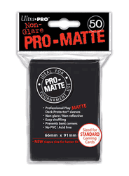 Deck Protectors - Pro-Matte - Black - Pack of 50