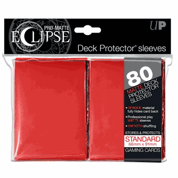 Deck Protectors - Pro Matte - Eclipse Red (8 packs per display)
