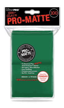Deck Protectors - Pro-Matte Green (100 per pack)