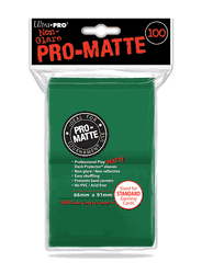 Deck Protectors - Pro-Matte Green (100 per pack)