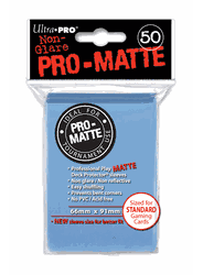 Deck Protectors - Pro-Matte - Light Blue (One Pack of 50)