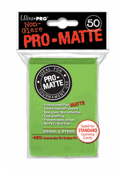 Deck Protectors - Pro-Matte - Lime Green (One Pack of 50)