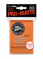 Deck Protectors - Pro-Matte - Orange (One Pack of 50)