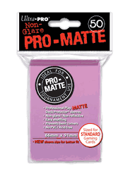 Deck Protectors, Pro-Matte - Pink (One Pack of 50)