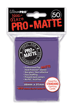 Deck Protectors, Pro-Matte - Purple (One Pack of 50)