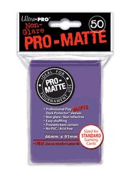 Deck Protectors, Pro-Matte - Purple (One Pack of 50)