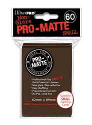 Deck Protectors - Pro Matte - Small Size - Brown (One Pack of 60)
