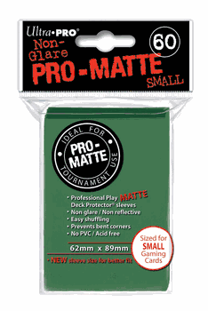 Deck Protectors - Pro Matte - Small Size - Green (One Pack of 60)