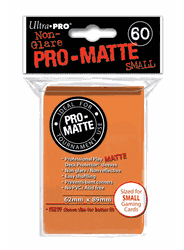 Deck Protectors - Pro Matte - Small Size - Orange (One Pack of 60)