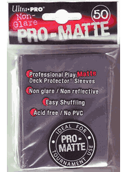 Deck Protectors - Pro-Matte - Solid Black - Pack of 50