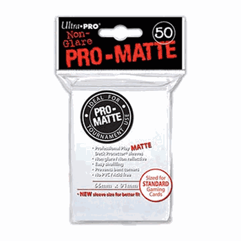 Deck Protectors - Pro-Matte - White (One Pack of 50)