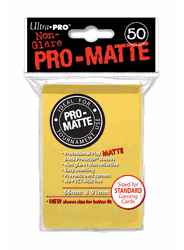 Deck Protectors - Pro-Matte - Yellow (One Pack of 50)