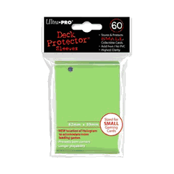 Deck Protectors - Small Size - Lime Green (One Pack of 60)