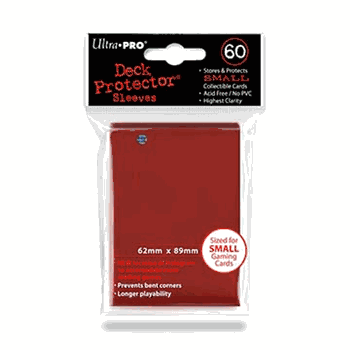 Deck Protectors - Small Size - Red (One Pack of 60)
