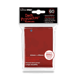 Deck Protectors - Small Size - Red (One Pack of 60)
