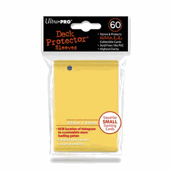 Deck Protectors - Small Size - Yellow (One Pack of 60)