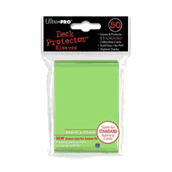 Deck Protectors - Solid - Lime Green (One Pack of 50)
