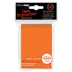 Deck Protectors - Solid - Orange (One Pack of 50)