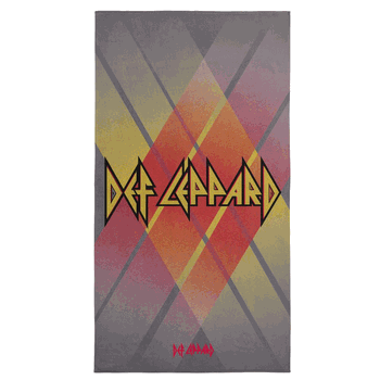 Def Leppard Diamond Fire Microfiber Beach Towel 30x60 inches