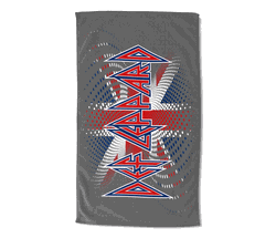 Def Leppard Dots To Dots Beach Towel 40 x 72 inches