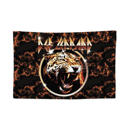 Def Leppard In The Flames ?Wall Hanging Tapestry 24�36 inches