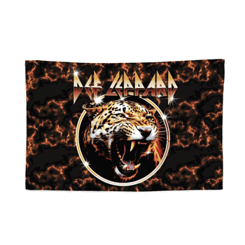 Def Leppard In The Flames ?Wall Hanging Tapestry 24�36 inches