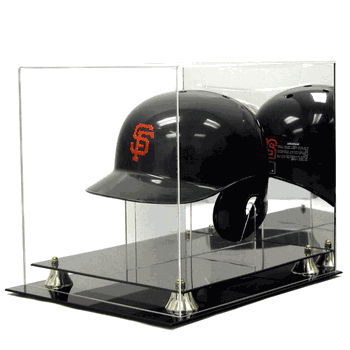 Deluxe Acrylic Full Size Batting Helmet Display Case with Stand