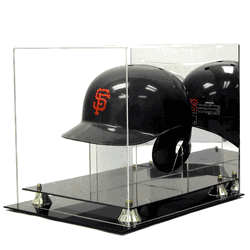 Deluxe Acrylic Full Size Batting Helmet Display Case with Stand