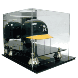 Deluxe Acrylic Mini Baseball Helmet Display Case with Stand