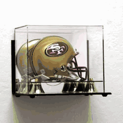 Deluxe Acrylic Mini Football Helmet Display Case - Wall Mountable