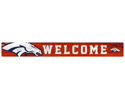 Denver Broncos 16in. Welcome Strip