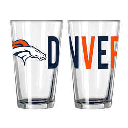 Denver Broncos 16oz Overtime Pint Glass