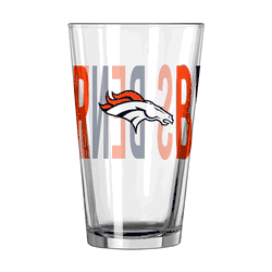 Denver Broncos 16oz Overtime Pint Glass